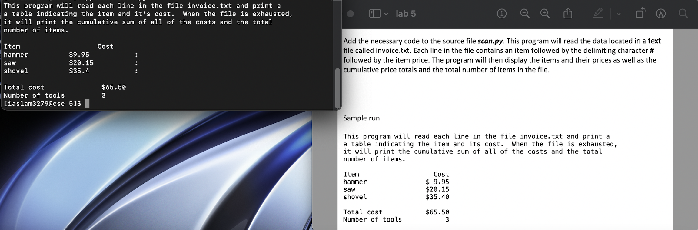 Solved Help me fix this PYTHON code so the output must be | Chegg.com