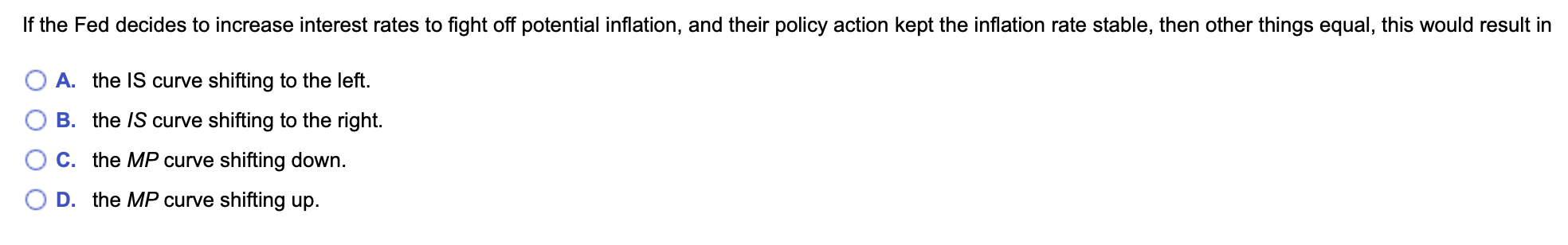 Solved If the Fed decides to increase interest rates to | Chegg.com
