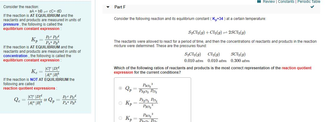 Solved Review Constants Periodic Table Part F Consider the | Chegg.com