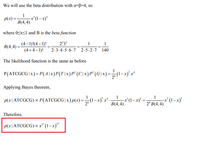 Solved We Will Use The Beta Distribution With A B 4 So 1 Chegg Com