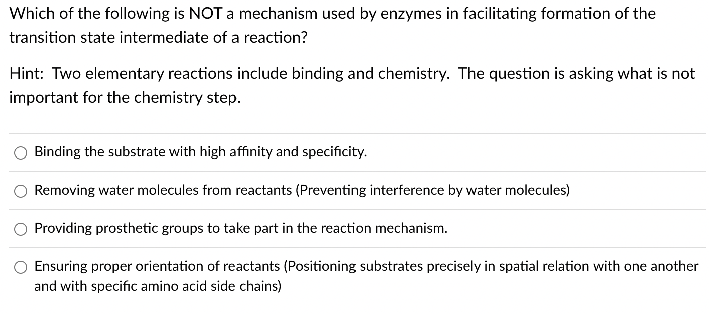 Solved Which of the following is NOT a mechanism used by | Chegg.com