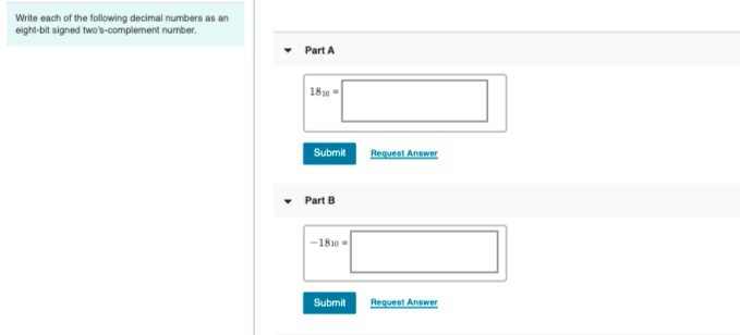 Solved Write each of the following decimal numbers as an | Chegg.com