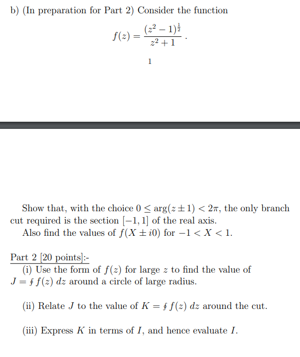 Solved B) (In Preparation For Part 2) Consider The Function | Chegg.com