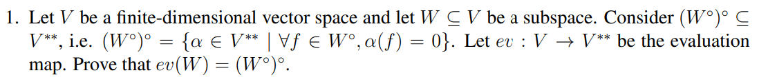 Solved Let V Be A Finite-dimensional Vector Space And Let | Chegg.com