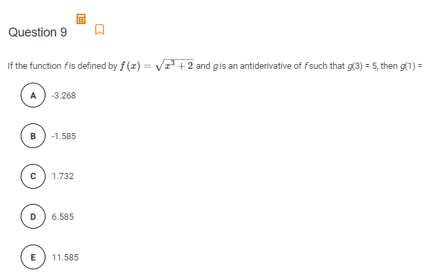 Solved Question 9 If The Function Fis Defined By F T V Chegg Com