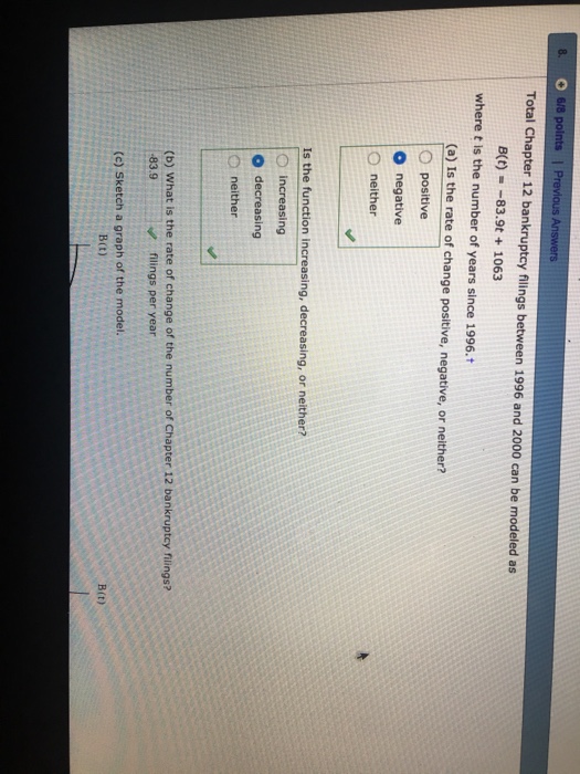 Solved Total Chapter 12 Bankruptcy Filings Between 1996 And | Chegg.com