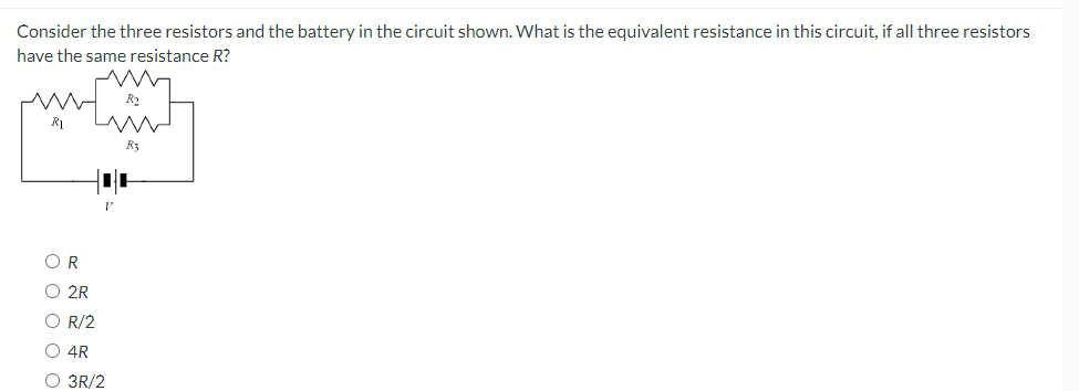 Solved Consider The Three Resistors And The Battery In The | Chegg.com