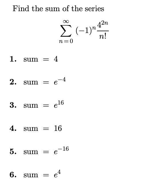 2 4 8 16 n sum formula