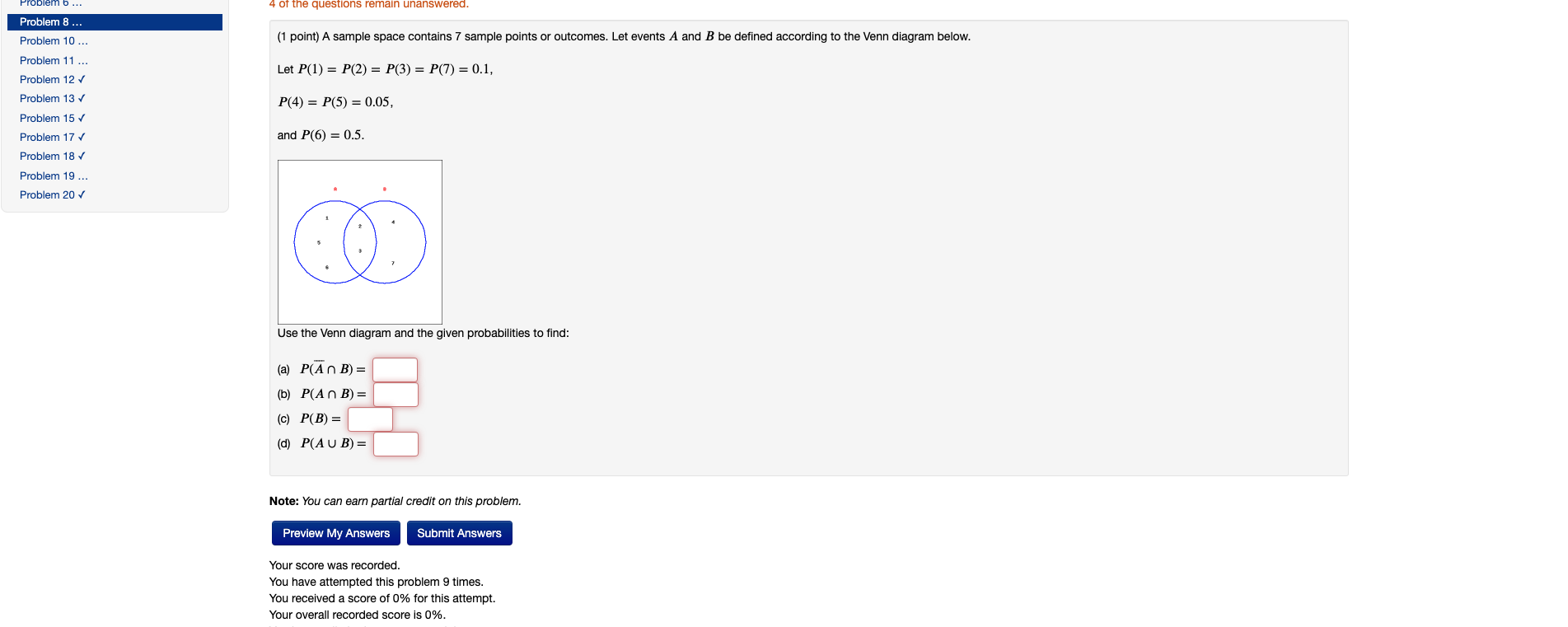 Solved Problem B... 4 Of The Questions Remain Unanswered. (1 | Chegg.com