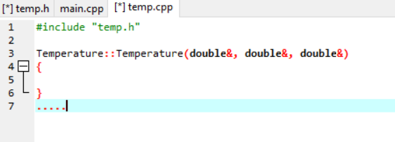 Solved [*] temp.h main.cpp temp.cpp 1 #ifndef TEMP_H 2 | Chegg.com