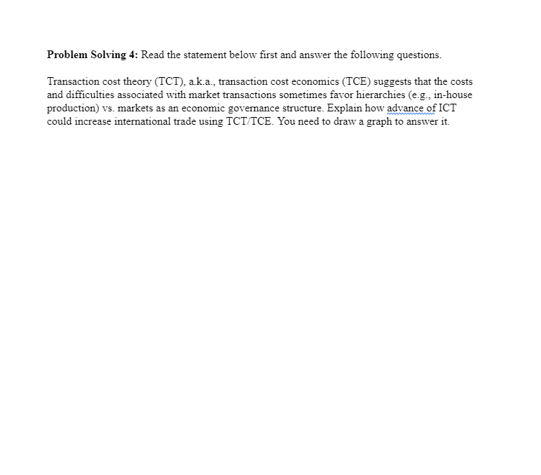 Solved Problem Solving 4: Read the statement below first and | Chegg.com