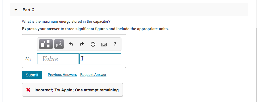 Solved Review Constants An L R C Series Circuit Has R Chegg Com