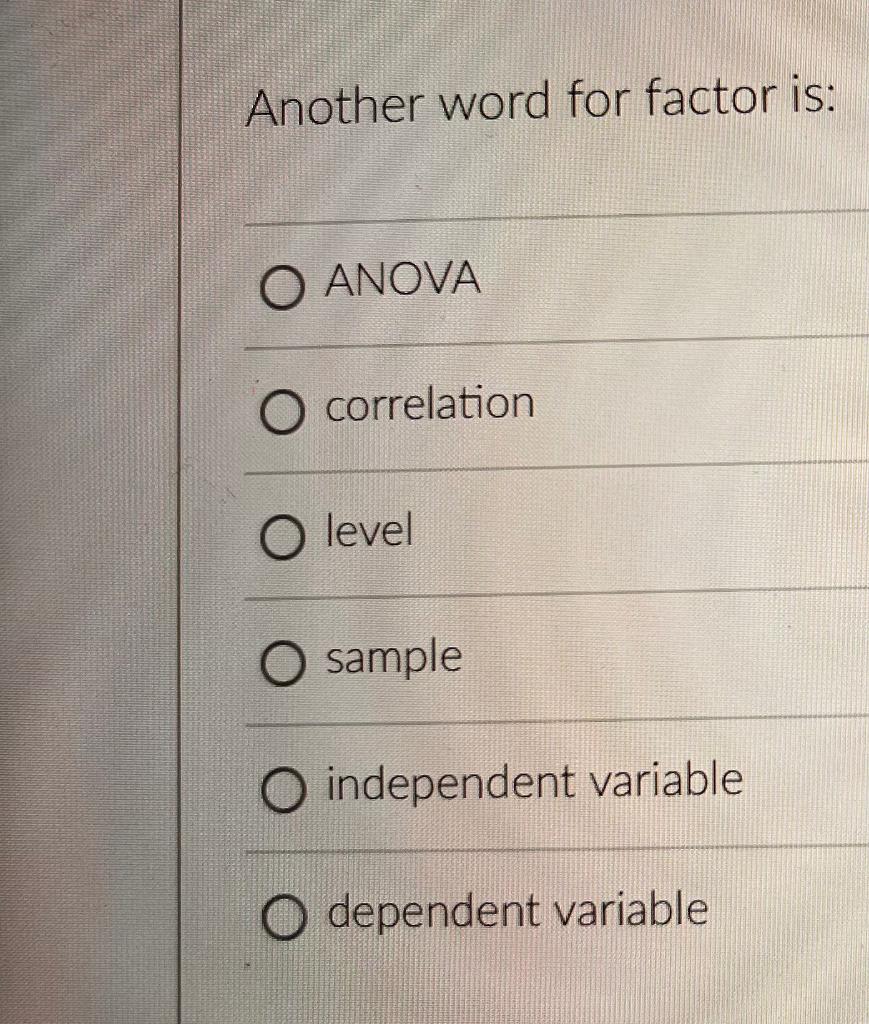 Give Another Word For Factor