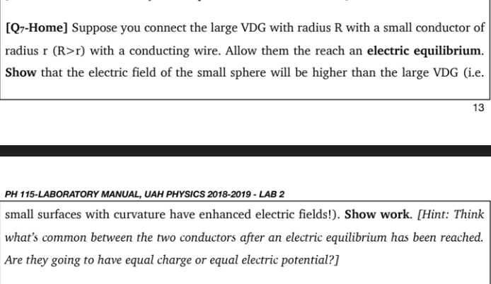 Solved: [Q7-Home] Suppose You Connect The Large VDG With R... | Chegg.com