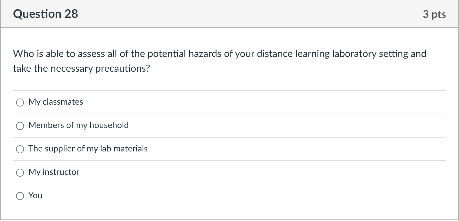 Solved Question 30 3 pts Which statement about | Chegg.com