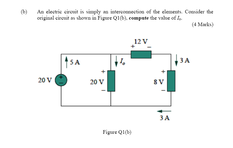 Solved (b) An Electric Circuit Is Simply An Interconnection | Chegg.com