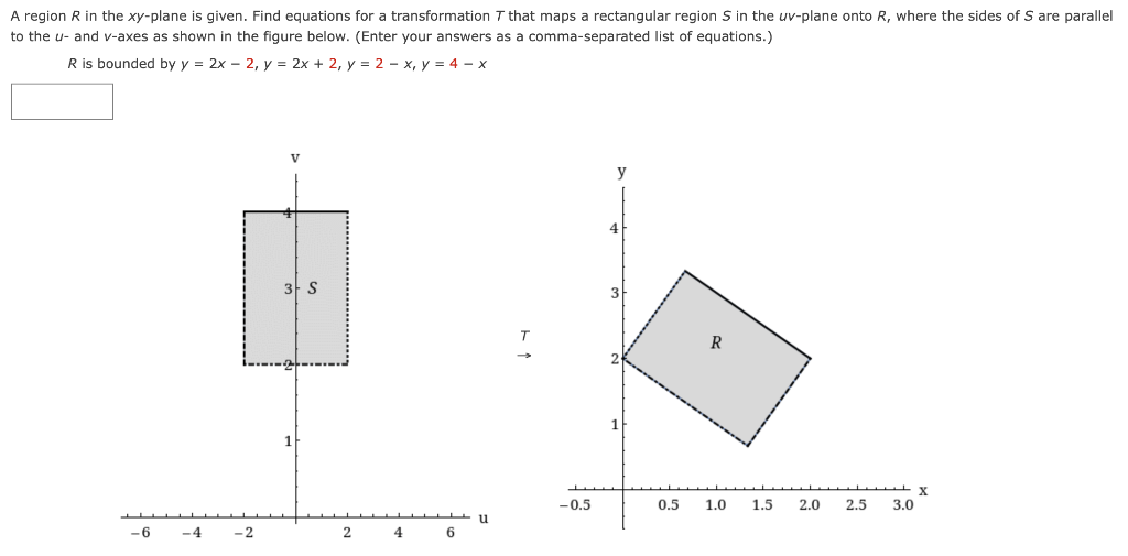 Solved A Region R In The Xy-plane Is Given. Find Equations | Chegg.com