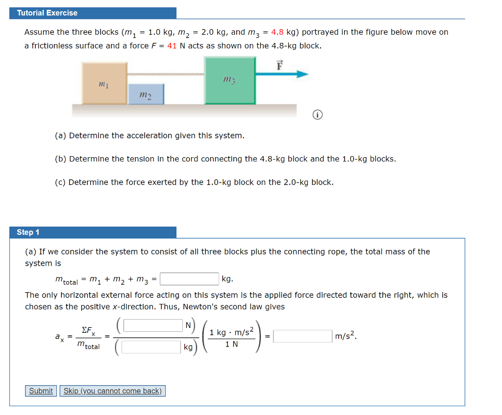 Solved A) B) Objects With Masses M1 = 12.0 Kg And M2 = 6.0 | Chegg.com