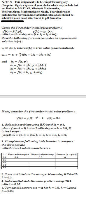 Solved NOTE: This assignment is to be completed using any | Chegg.com