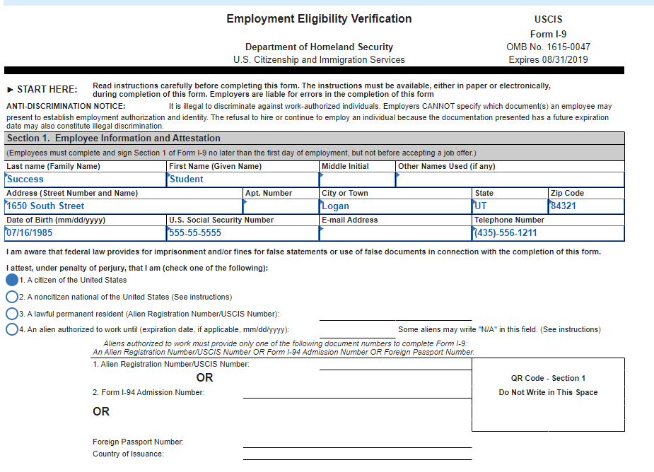 DHS Has Instituted A New Form I-9 And Modernized The Employment  Verification Process - Schwartz Rollins Employment Law