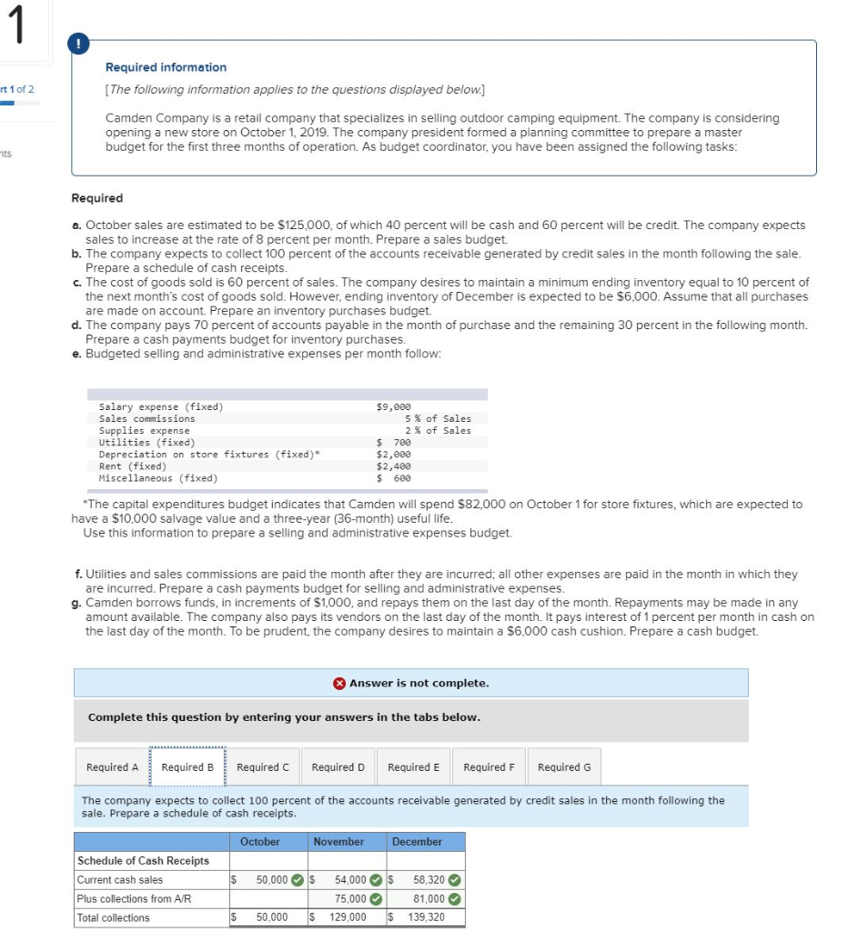 Solved Required Information Ert 1 Of 2 The Following 