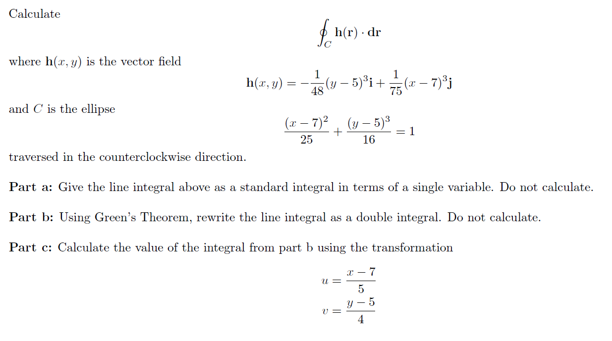 Solved Calculate Where H X Y Is The Vector Field F H R Chegg Com