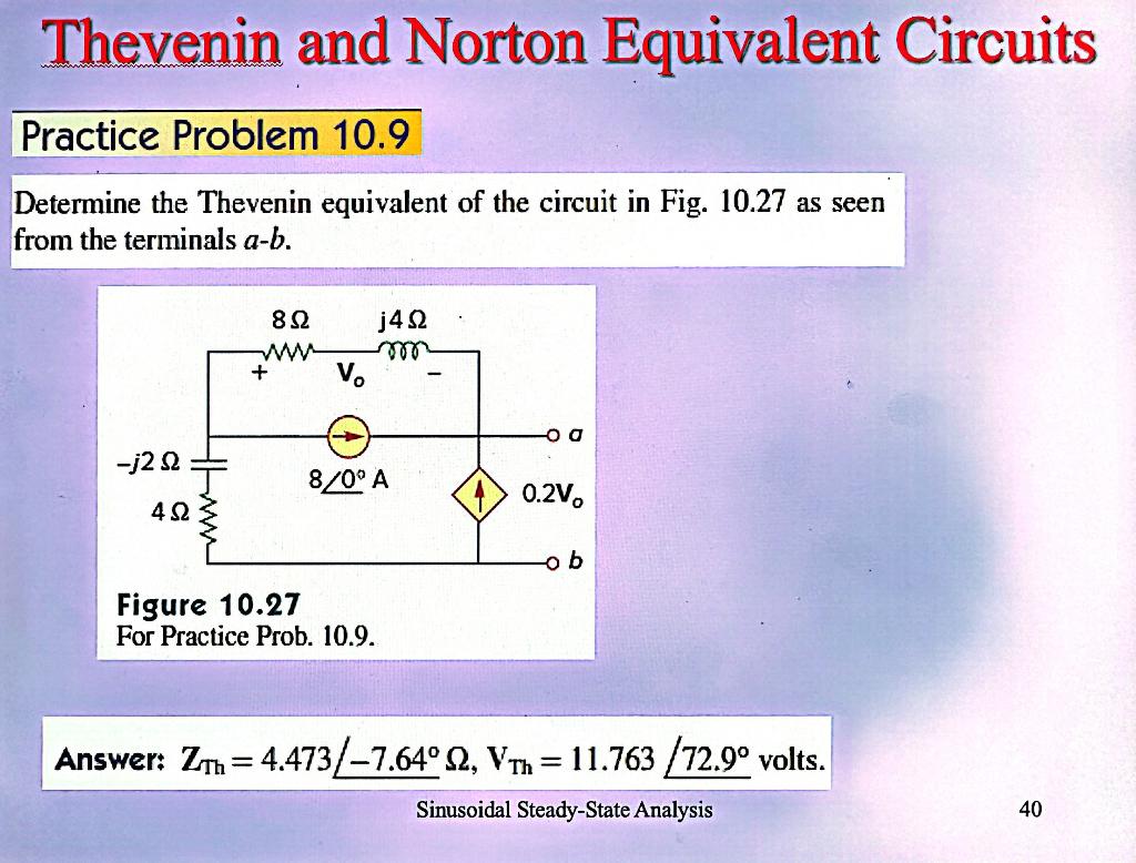 Solved Thevenin And Norton Equivalent Circuits Practice | Chegg.com