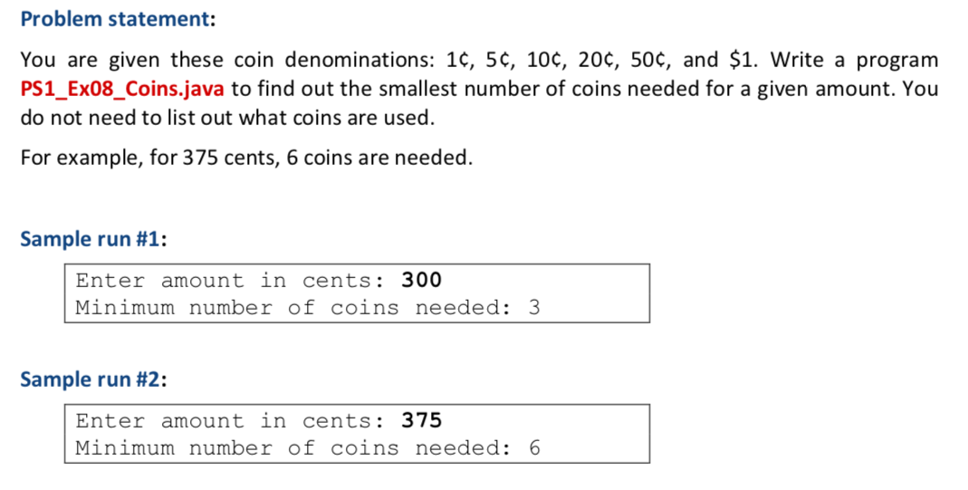 Solved Problem statement: You are given these coin | Chegg.com
