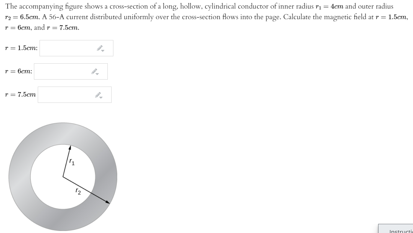 Solved The accompanying figure shows a cross-section of a | Chegg.com