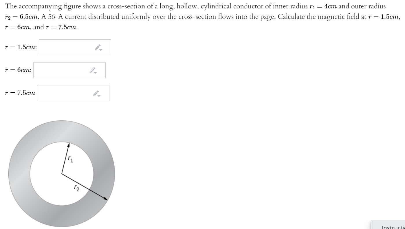 Solved The Accompanying Figure Shows A Cross-section Of A | Chegg.com