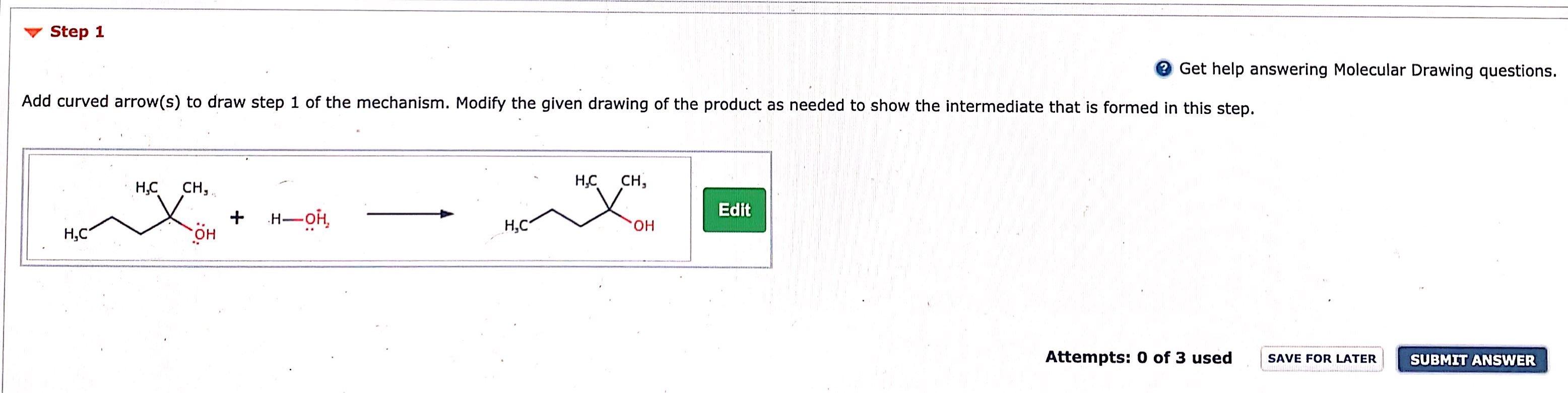 Solved Step 1 Get help answering Molecular Drawing