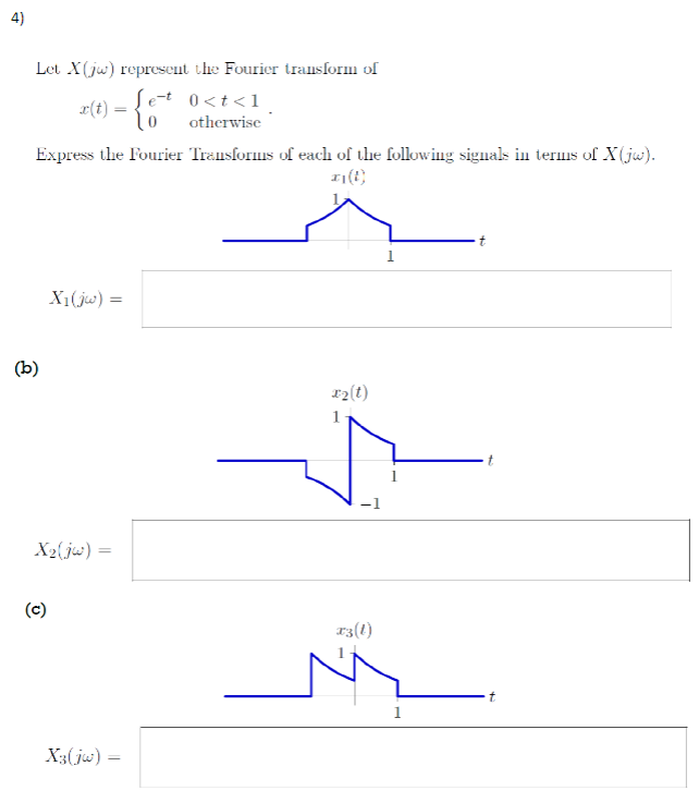 Solved Let X(jω) represent the Fourier transform of | Chegg.com
