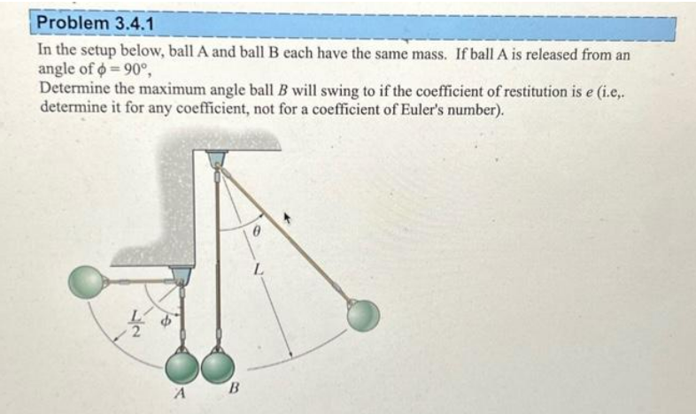 Solved In the setup below, ball A and ball B each have the | Chegg.com