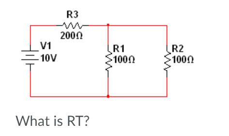 Solved 1) What is RT 2) Current through R3 3) | Chegg.com