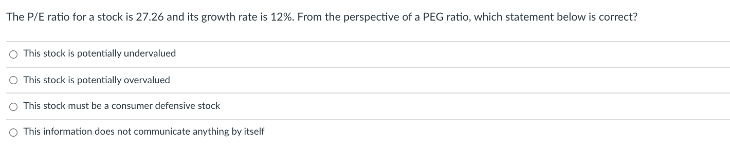 solved-the-p-e-ratio-for-a-stock-is-27-26-and-its-growth-chegg