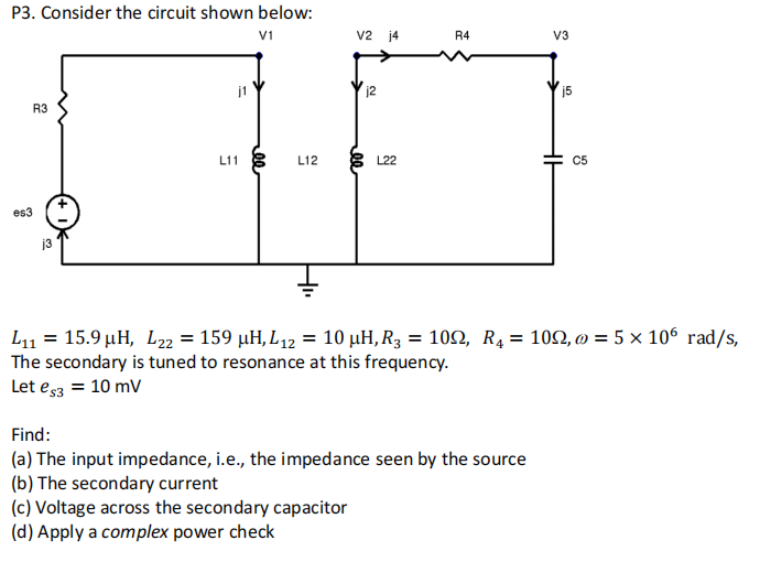 Solved P3. Consider The Circuit Shown Below: | Chegg.com