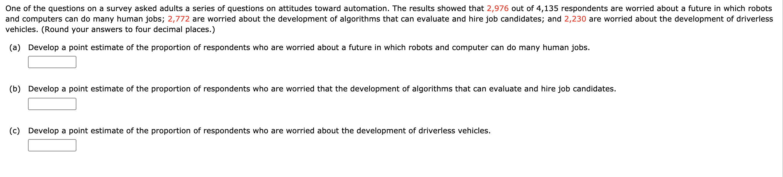 Solved vehicles. (Round your answers to four decimal | Chegg.com