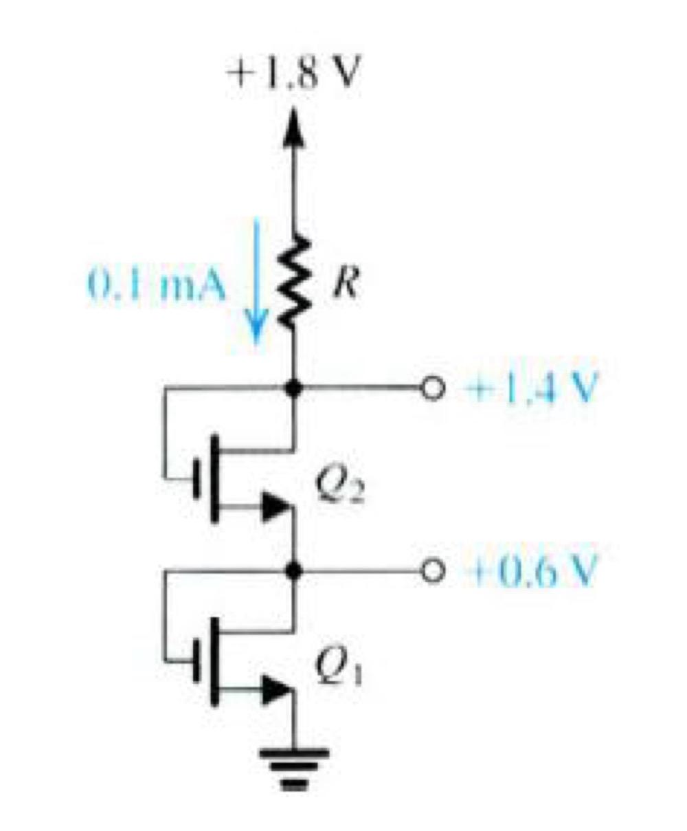 Solved The NMOS transistors in the circuit above have 𝑉𝑡 =