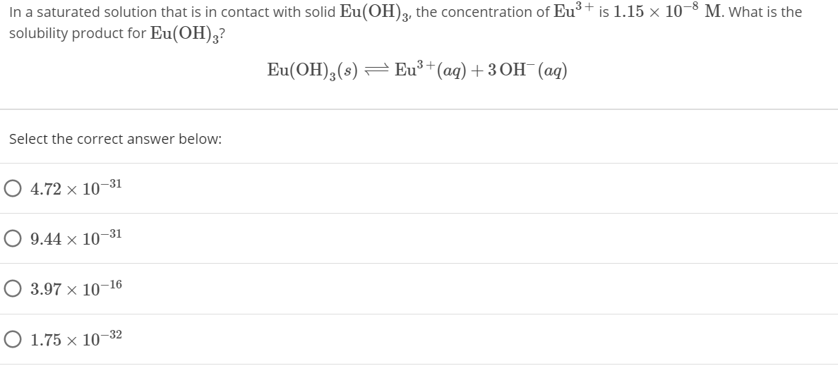 solved-in-a-saturated-solution-that-is-in-contact-with-solid-chegg