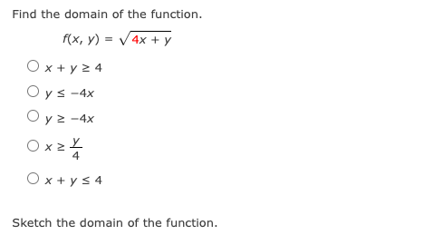 find the domain of the function y cos 1 x2 4