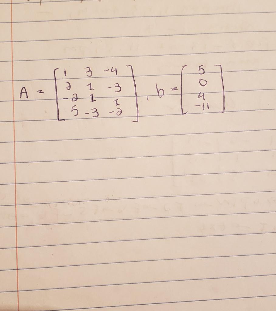 Solved Find the solution set to the matrix equation Ax = b | Chegg.com