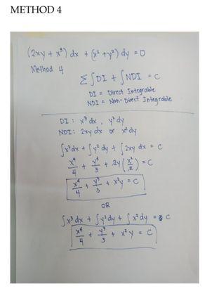 Solved Solve the following Exact DE. Show in your solutions | Chegg.com