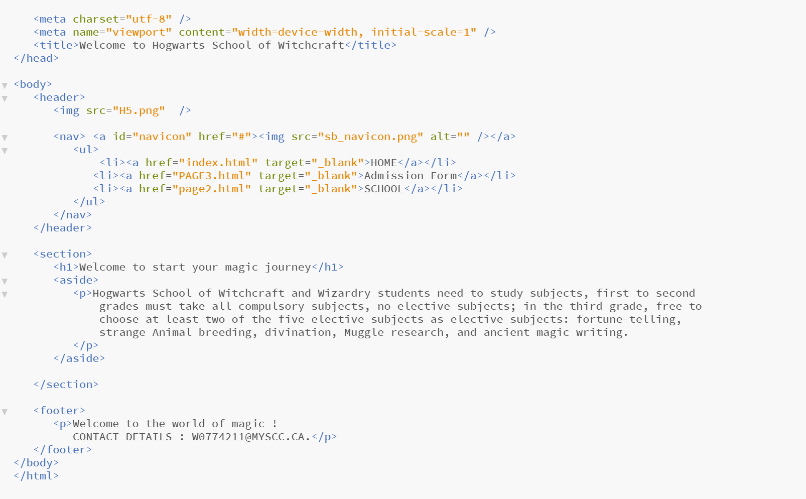 Solved This Is The Requirement The Design Of Html Table C Chegg Com