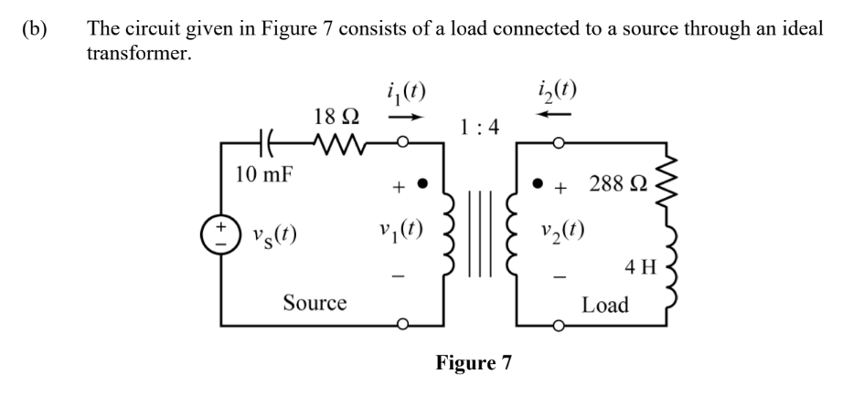 Solved B (b) The Circuit Given In Figure 7 Consists Of A | Chegg.com