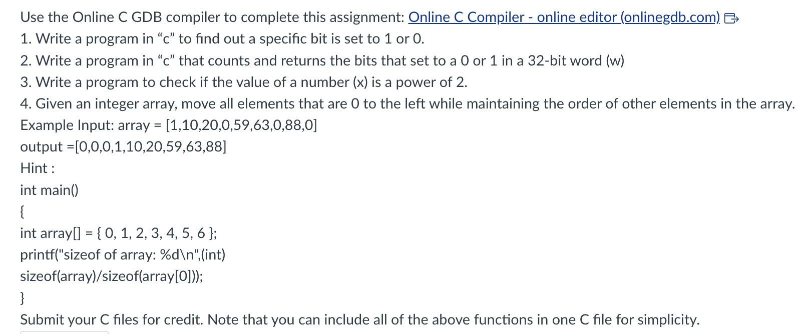 online c compiler –