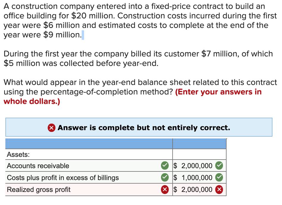 Solved A construction company entered into a fixedprice