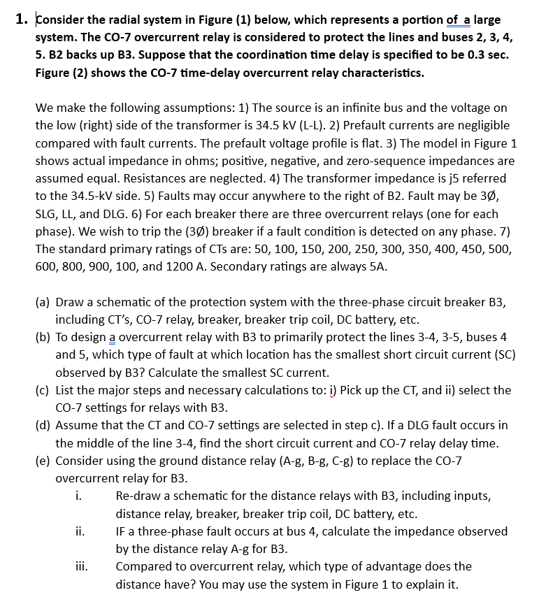 Solved Figure 2 CO/ timedelay overcurrent relay