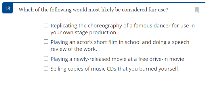 Solved Which of the following would most likely be | Chegg.com