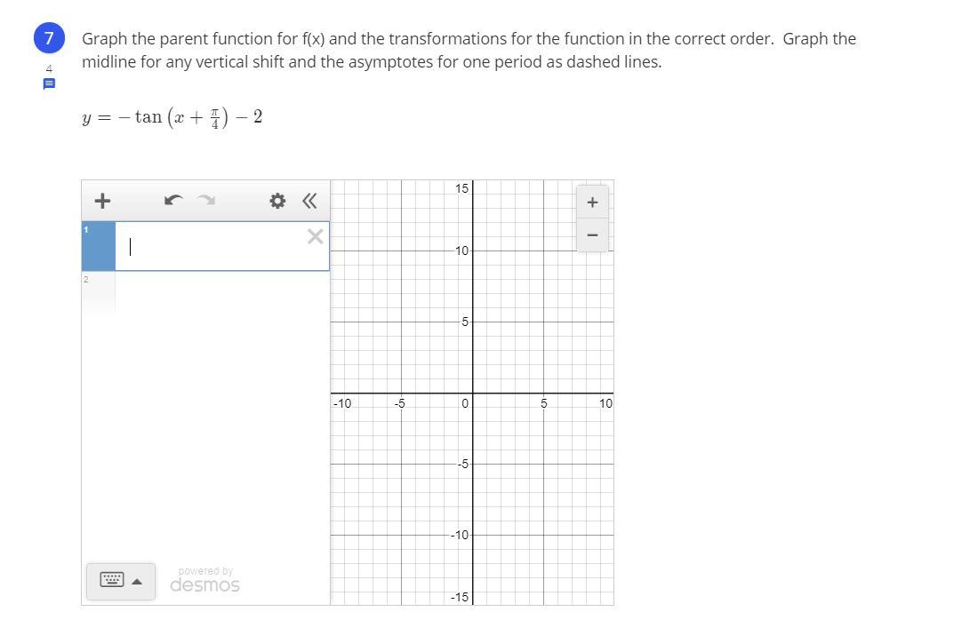 Solved 7 Graph the parent function for f(x) and the | Chegg.com
