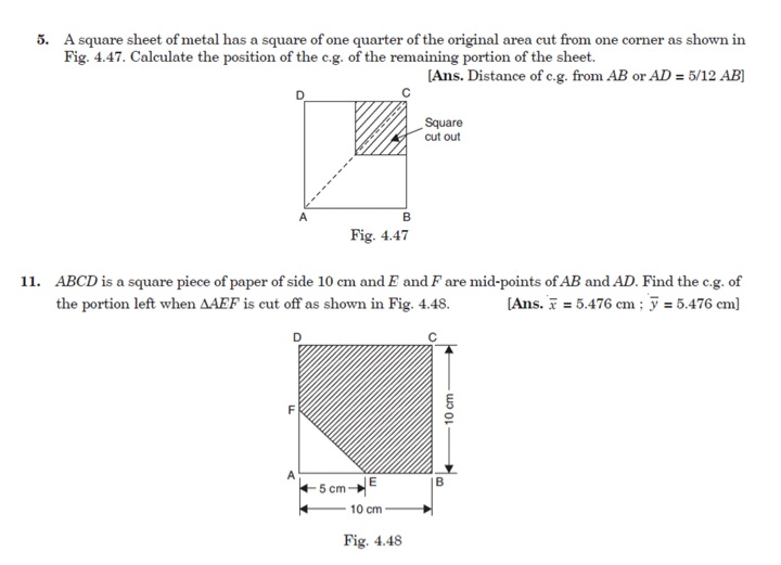 Solved 5. A square sheet of metal has a square of one